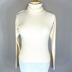 Ivy Collectibles turtleneck ribbed sweater